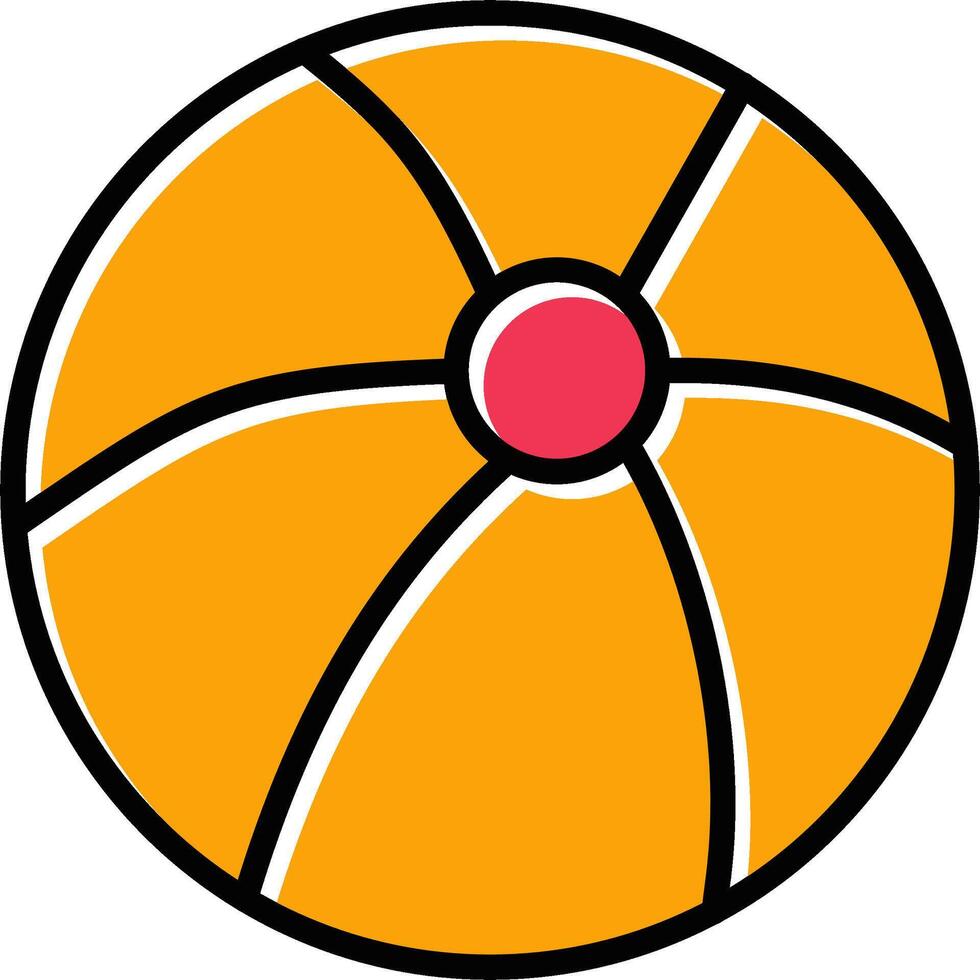 Beach Ball Vector Icon