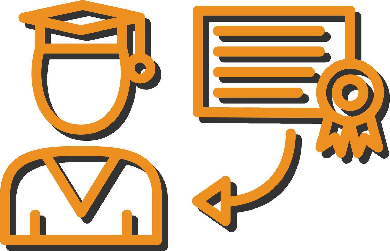 Receiving Degree Vector Icon
