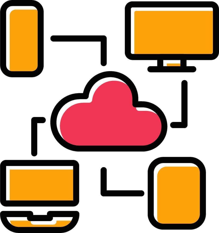 Cloud Computing Vector Icon
