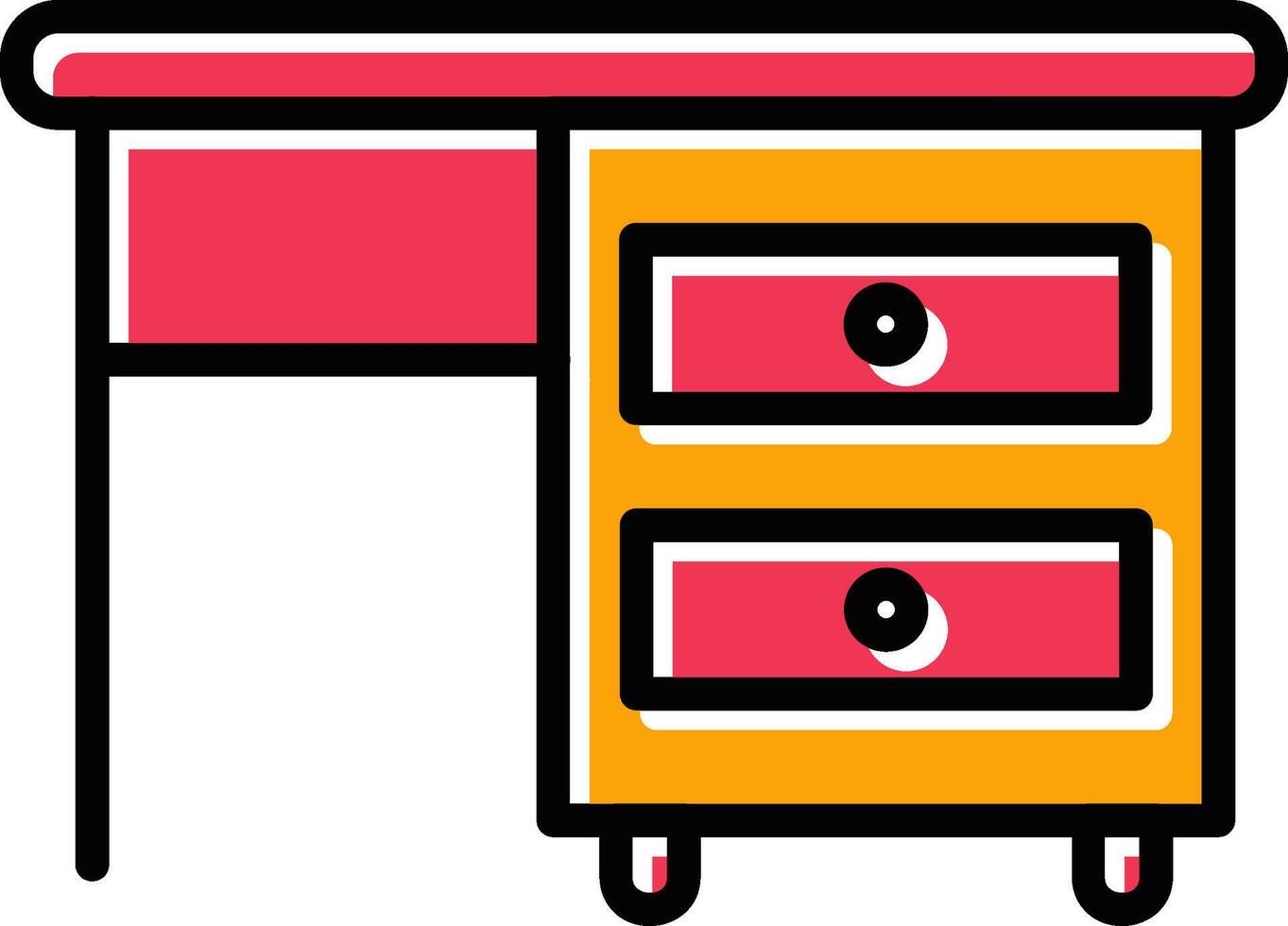 Table with Drawers I Vector Icon