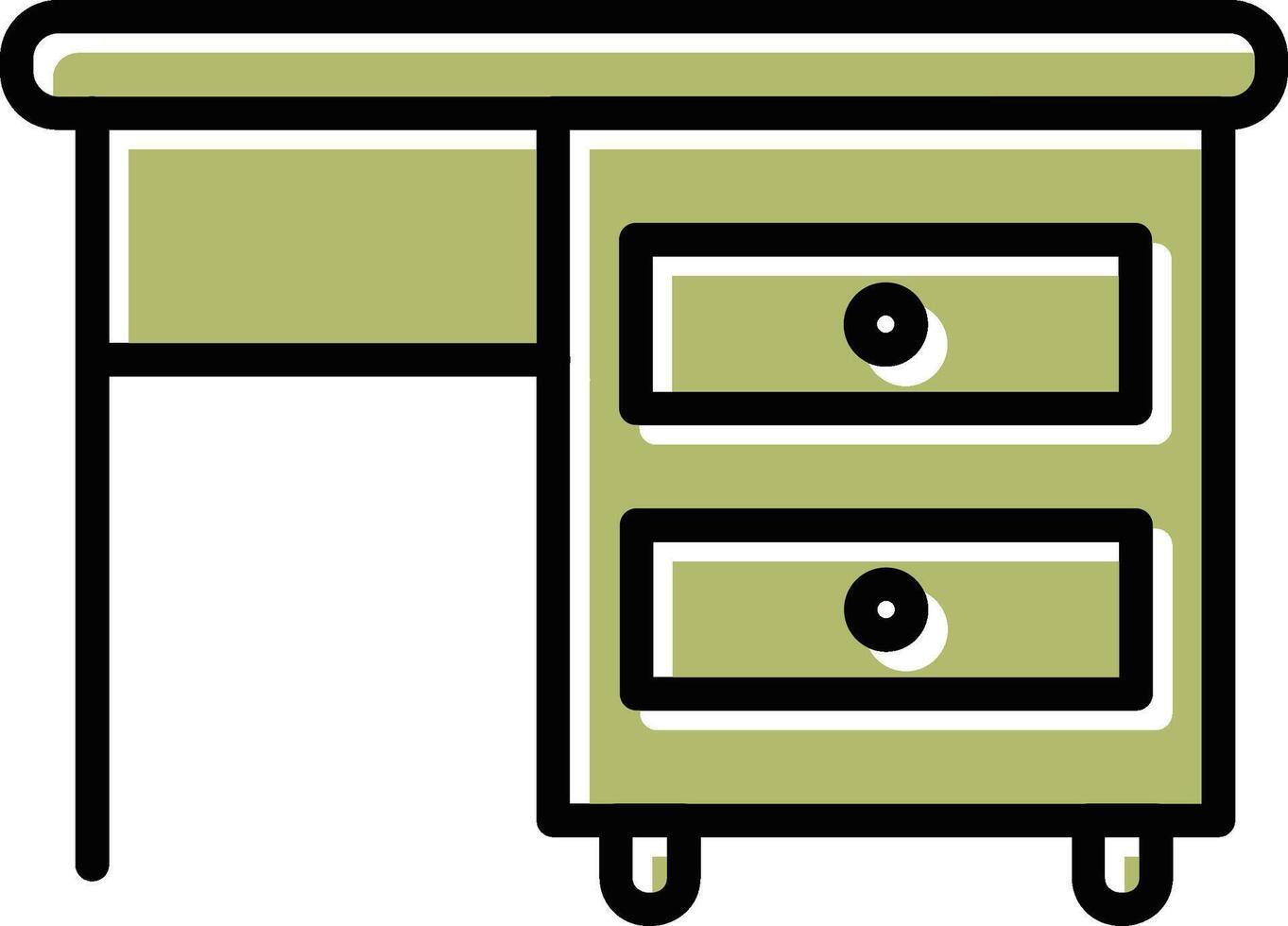 Table with Drawers I Vector Icon