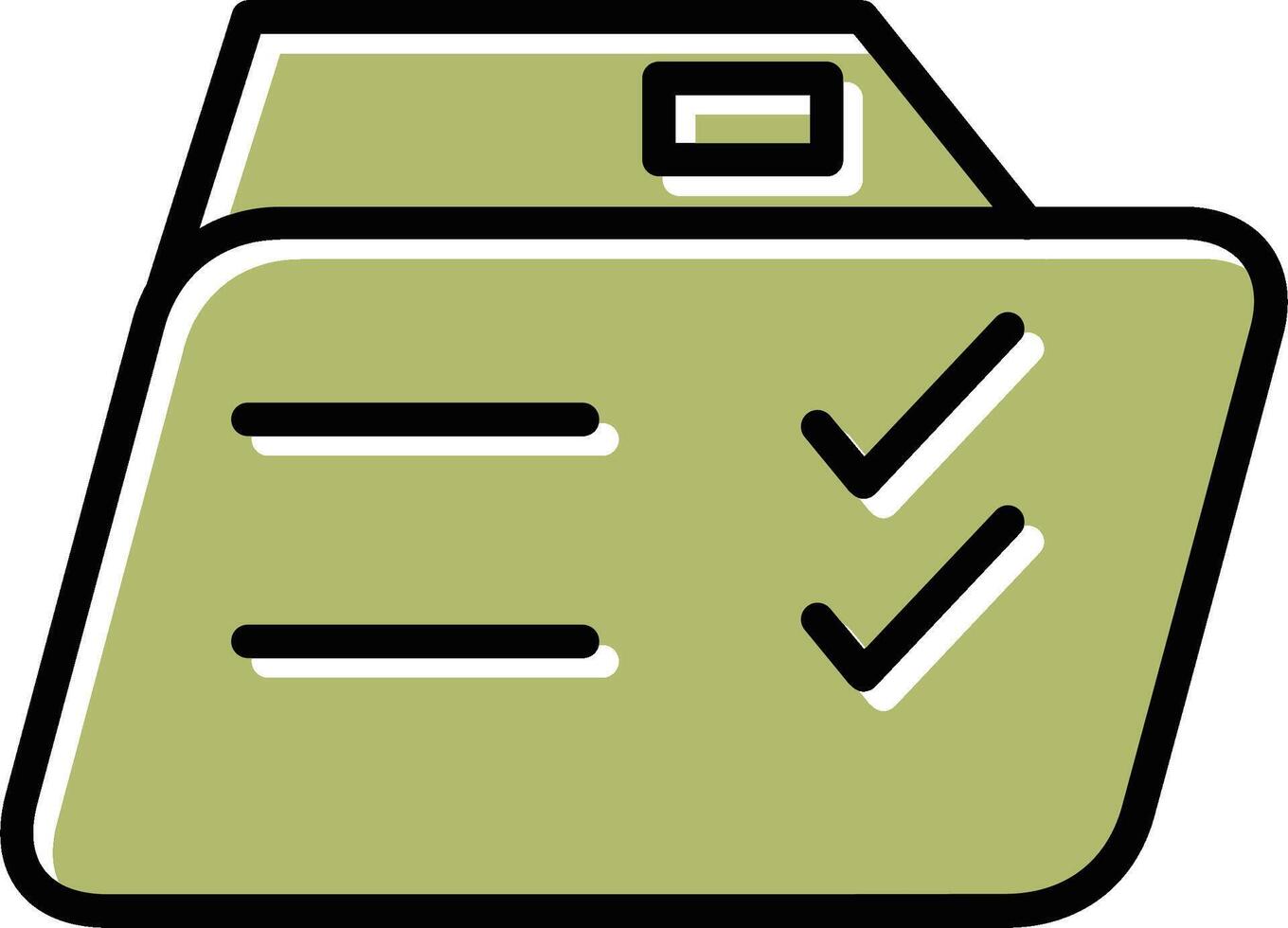 Checklist Folder Vector Icon