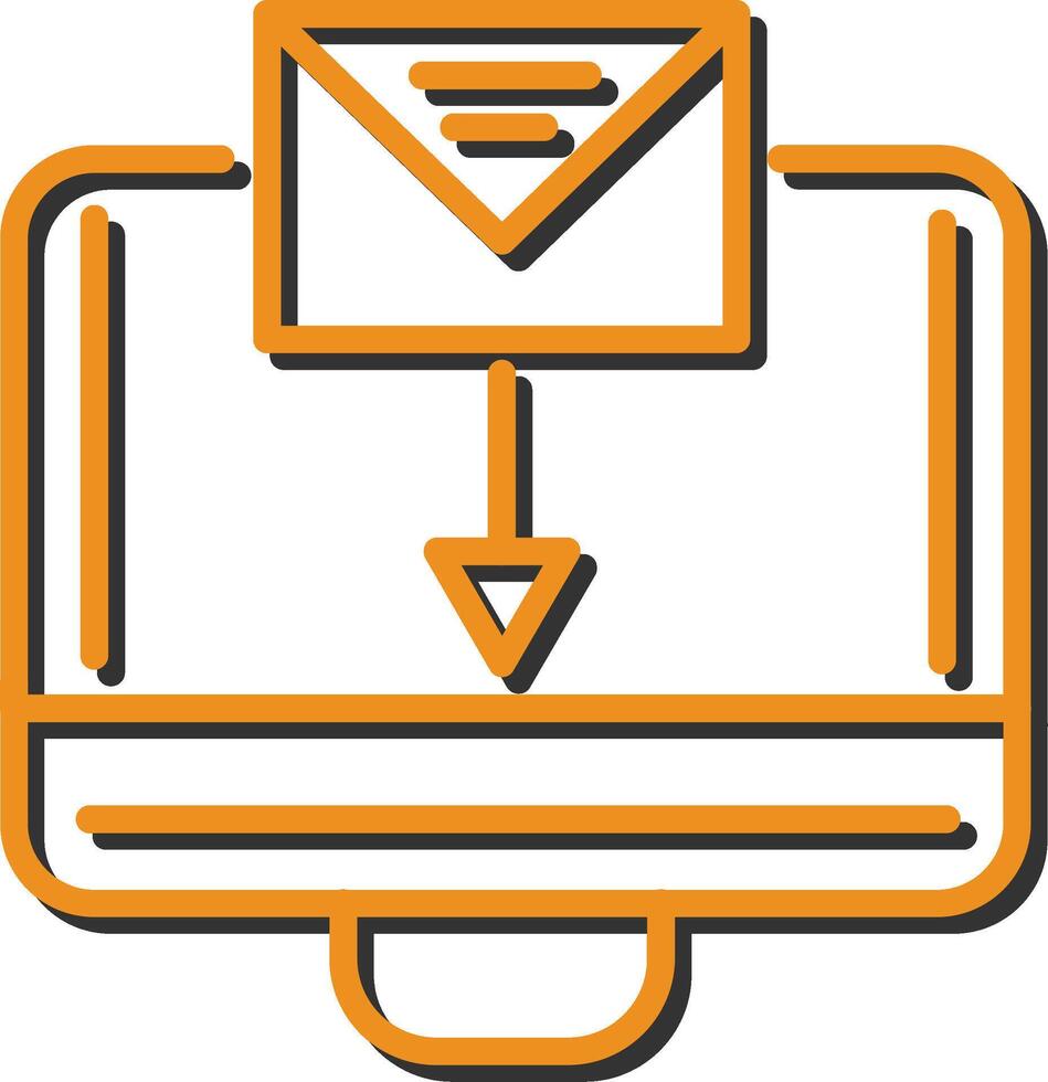 Mail Upload Vector Icon