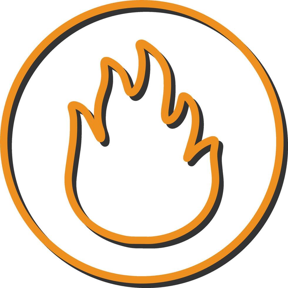 icono de vector de fuego