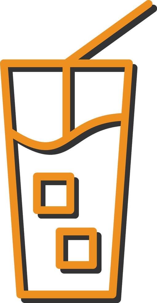 Iced Coffee Vector Icon