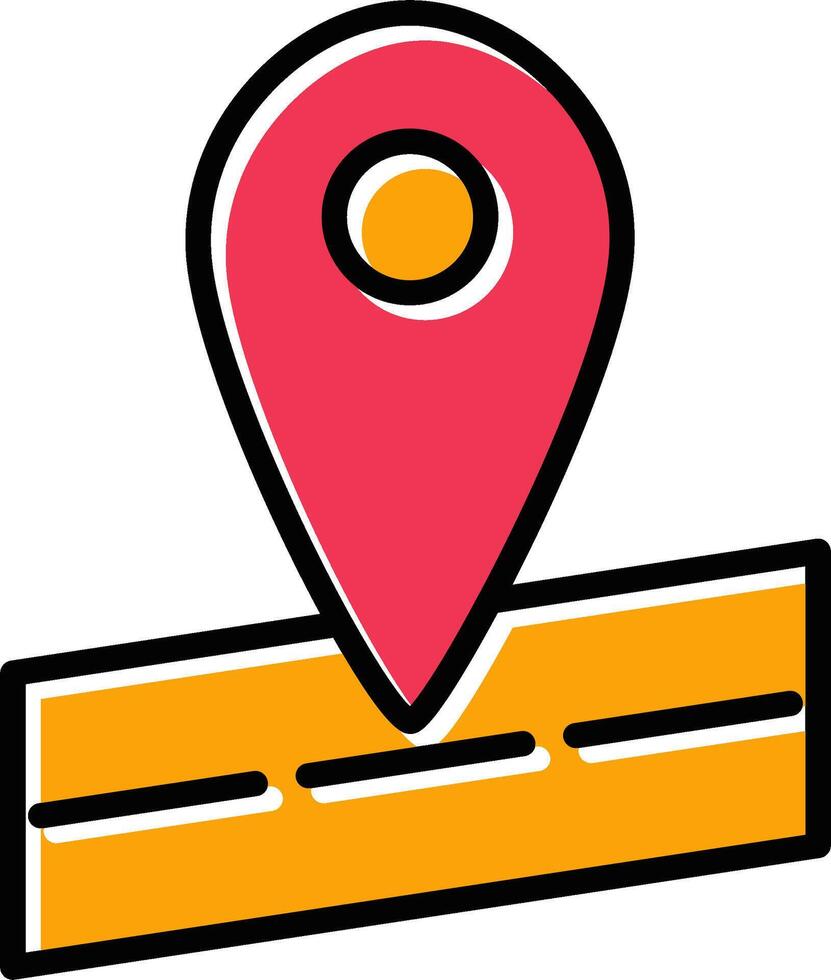 icono de vector de ubicación de mapa