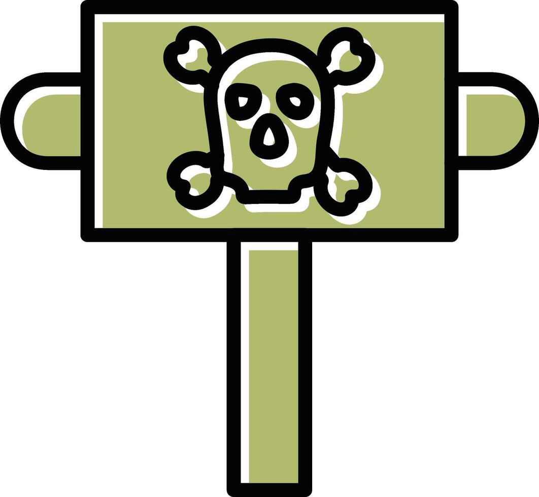 icono de vector de signo pirata