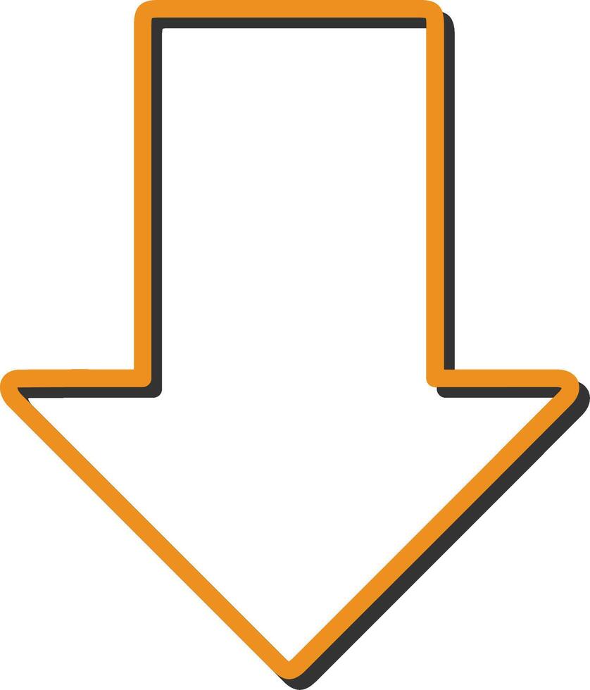 Down Vector Icon