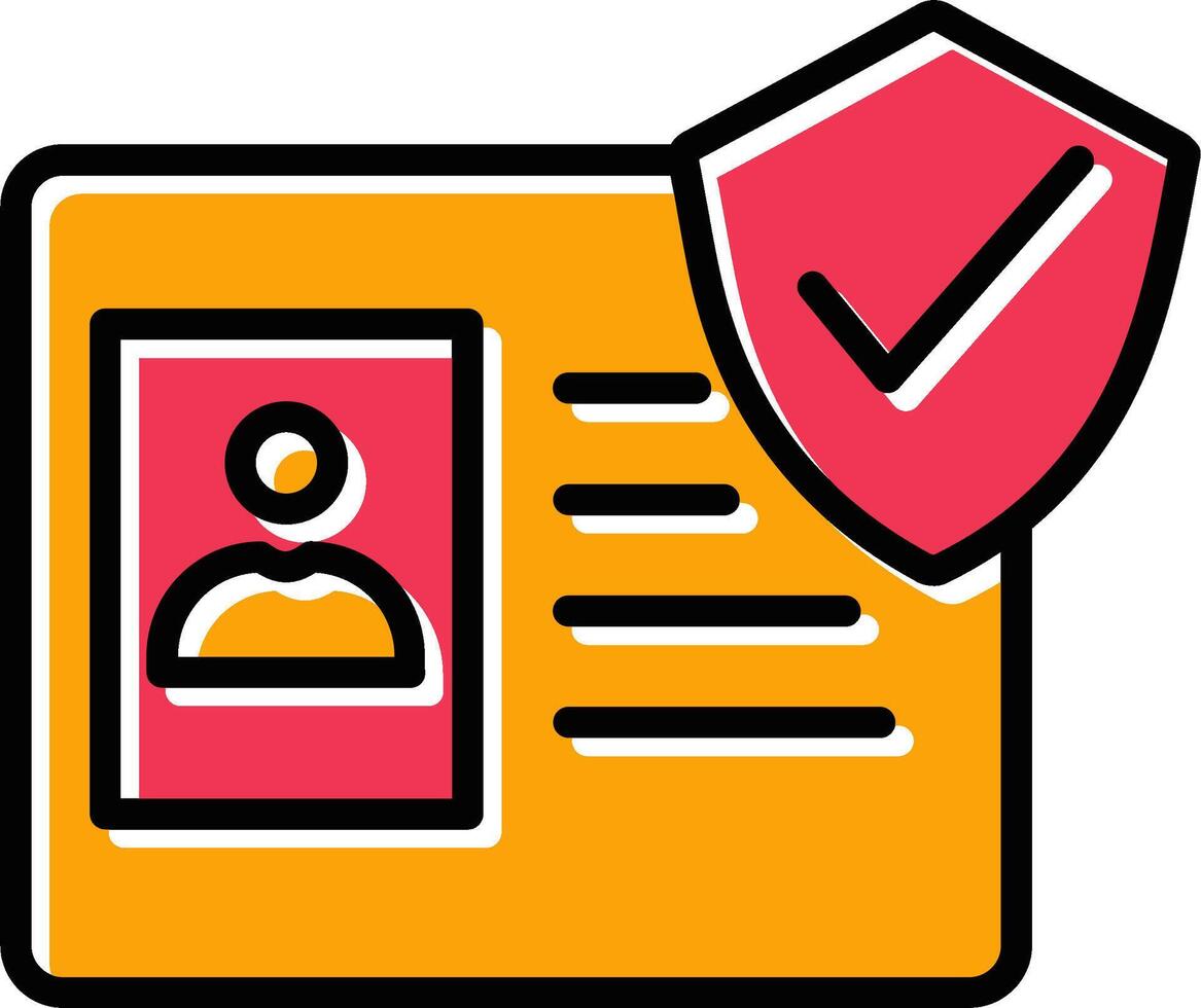 Protected Card Vector Icon