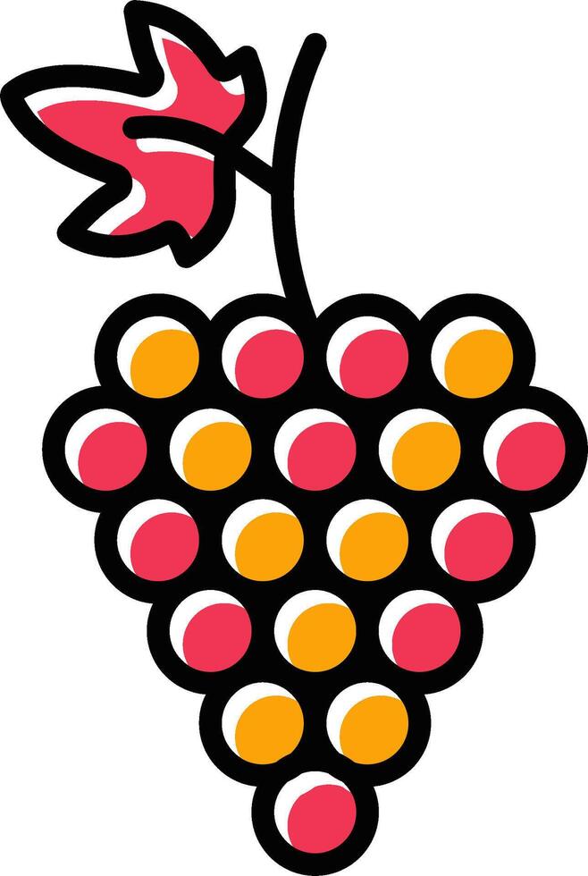 icono de vector de uvas