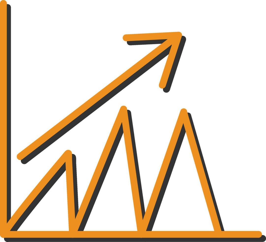 Trend in Graph Vector Icon