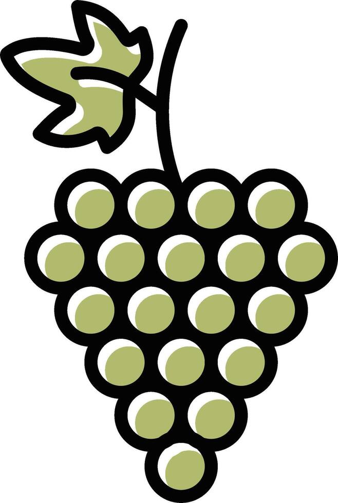 icono de vector de uvas