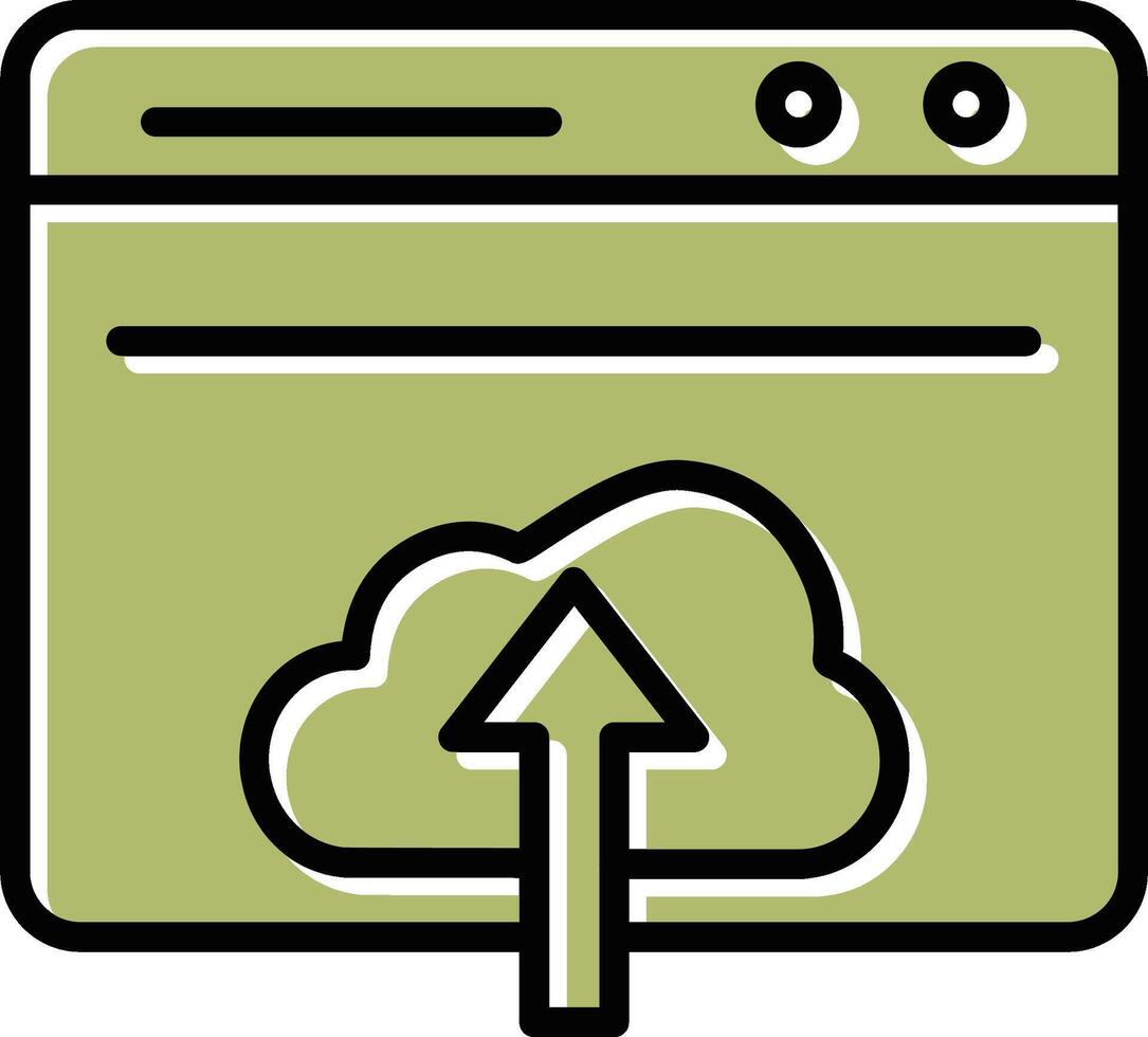 Upload Web Vector Icon