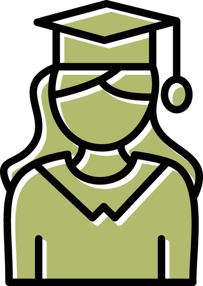 Female Graduate Vector Icon
