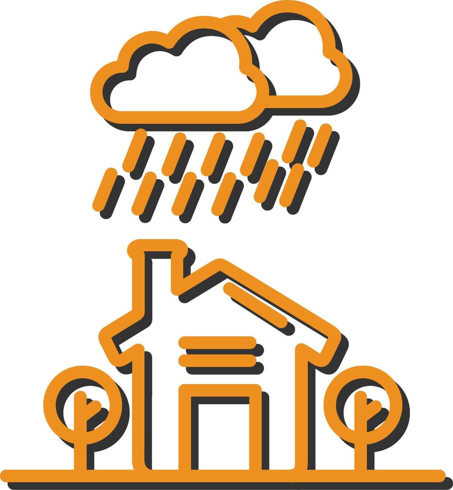 Rain Vector Icon