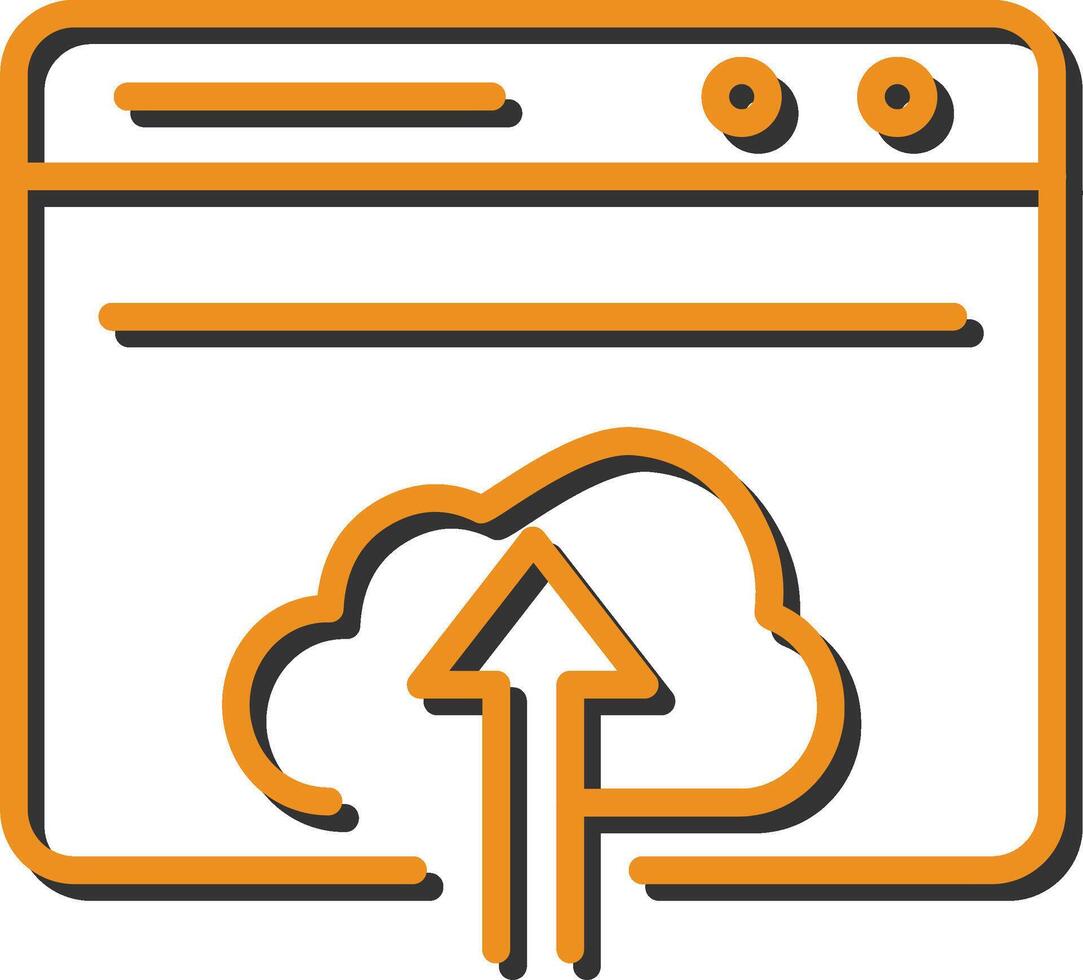 Upload Web Vector Icon
