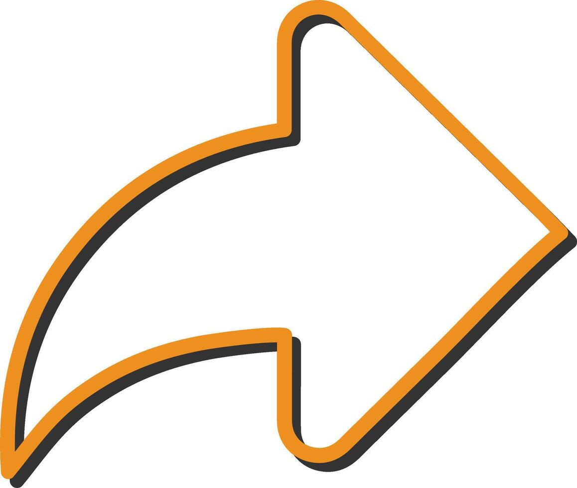 Right Back Arrow Vector Icon
