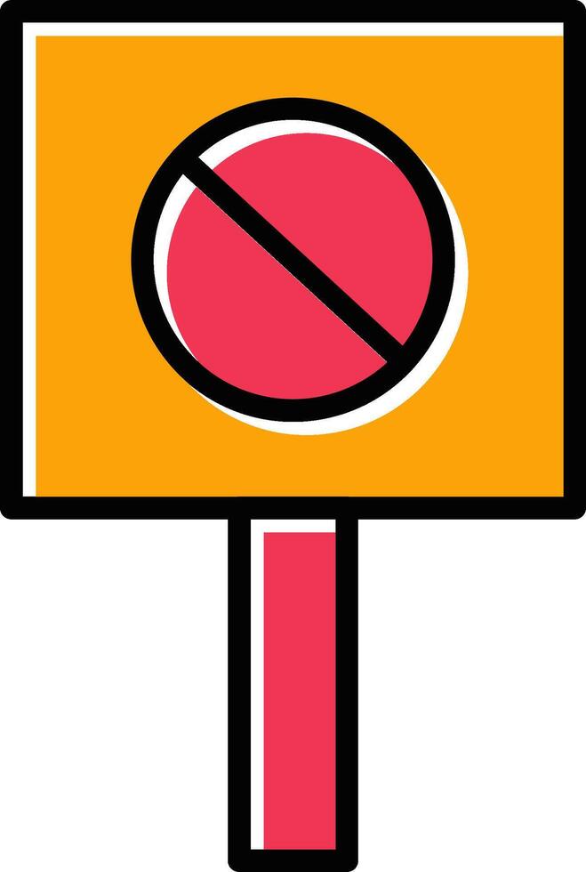 icono de vector de no molestar