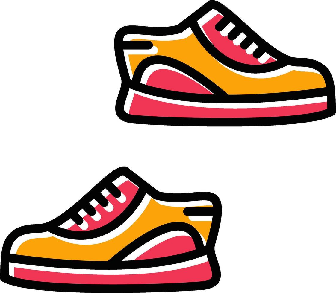 icono de vector de zapatillas