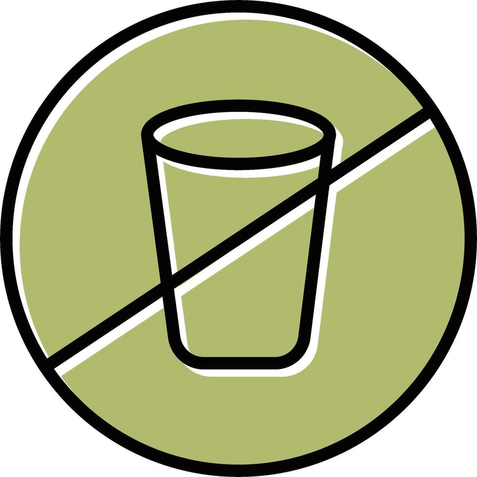 No Drinks Vector Icon