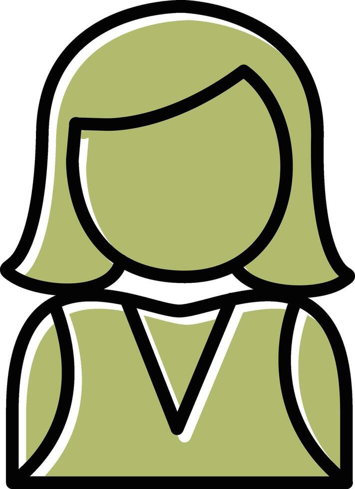 Elegant Lady Vector Icon