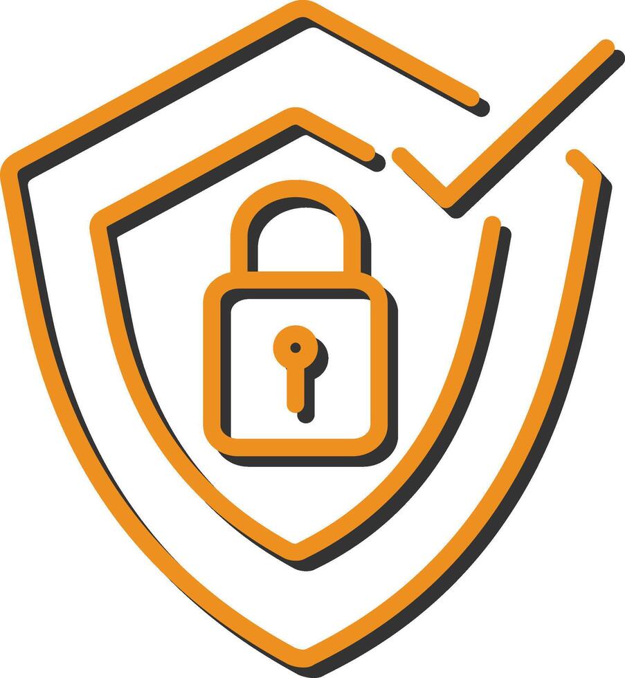 icono de vector de protección verificada