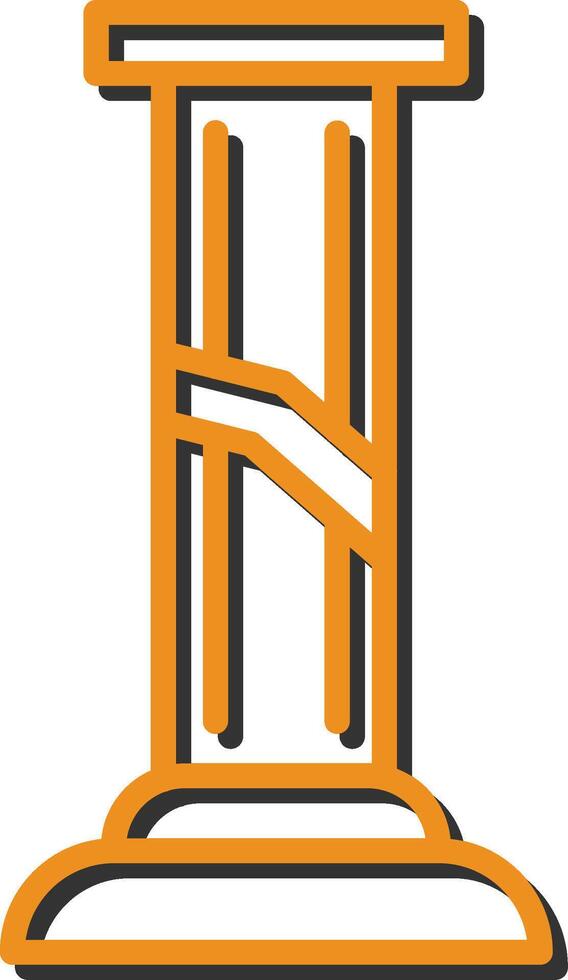 Broken Pillar Vector Icon