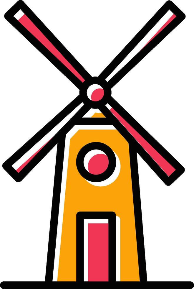 Windmill Vector Icon