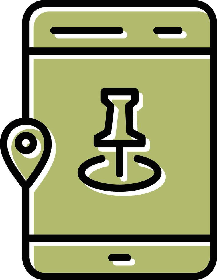 icono de vector de ubicación de pin