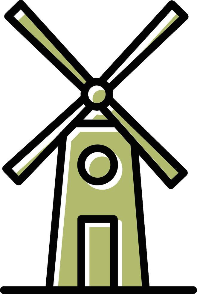 Windmill Vector Icon