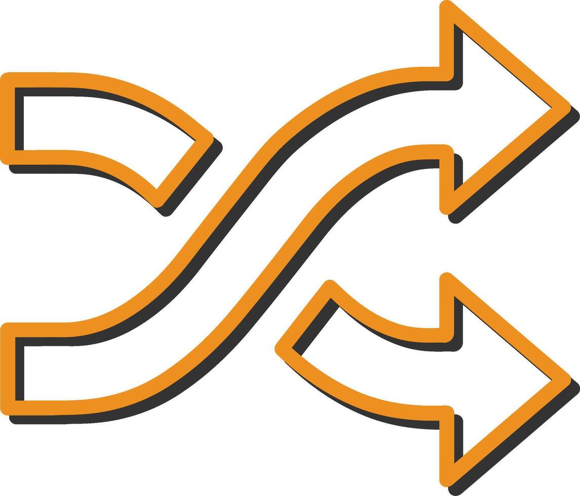 Shuffle Vector Icon