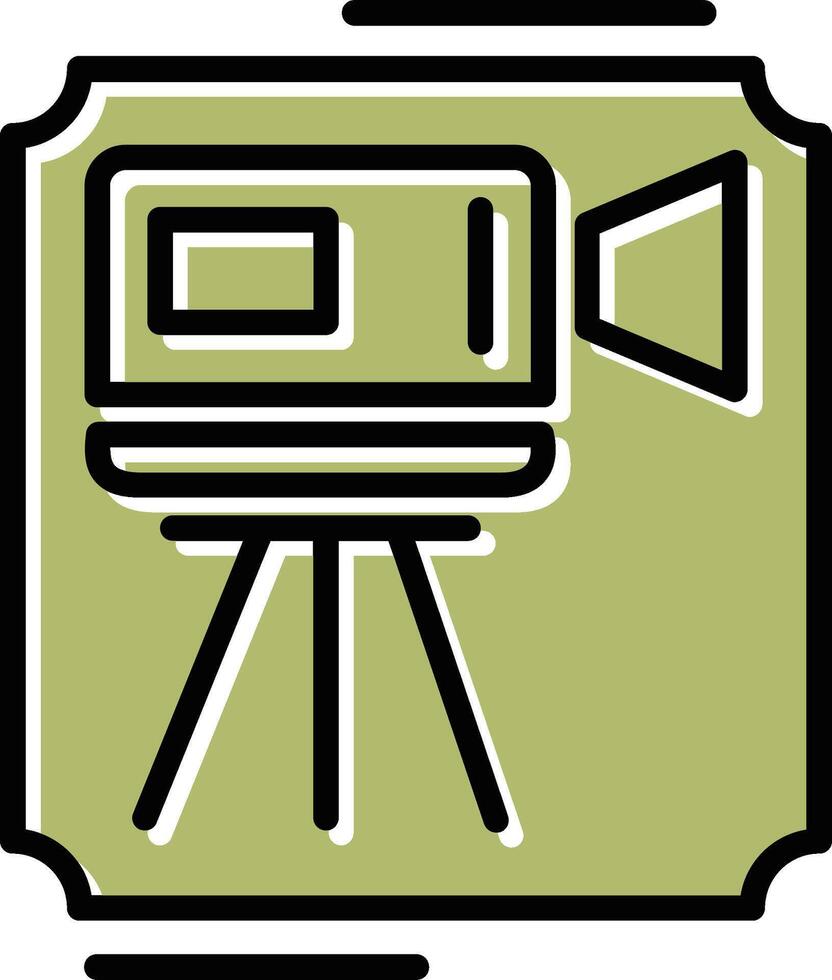 icono de vector de videocámara