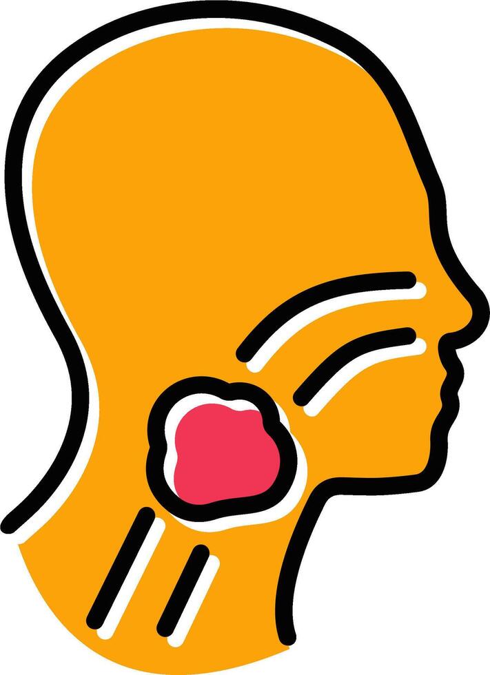 Throat Cancer Vector Icon