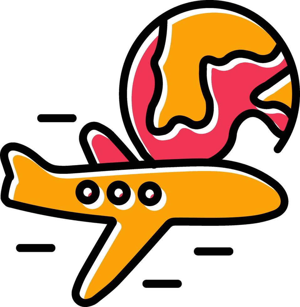 International Flights Vector Icon