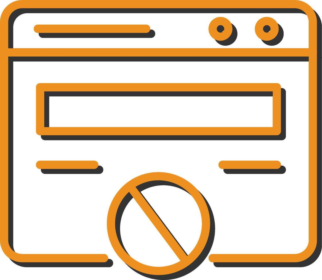 Block Website Vector Icon