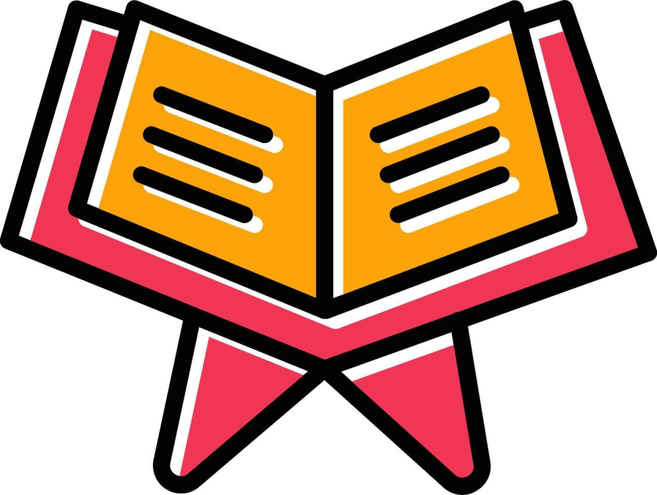 Reading Holy Book Vector Icon