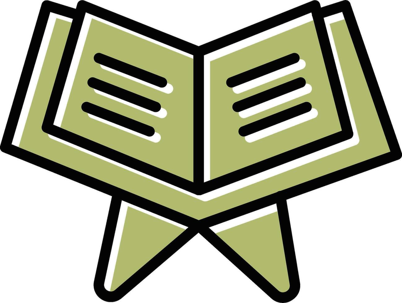 Reading Holy Book Vector Icon