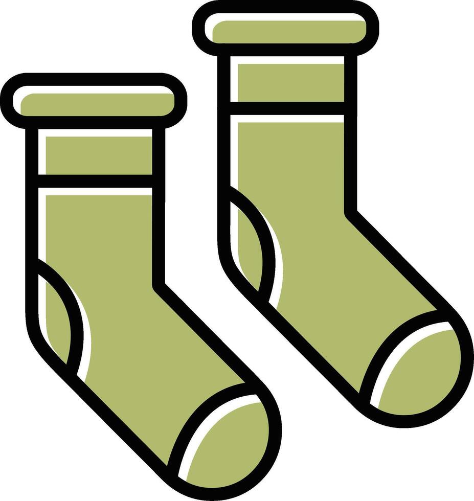 Winter Socks Vector Icon