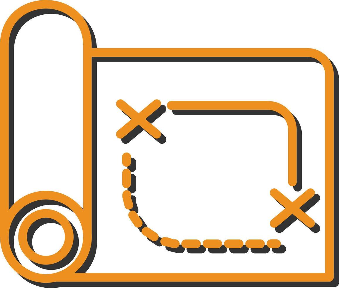 Pirate Map Vector Icon