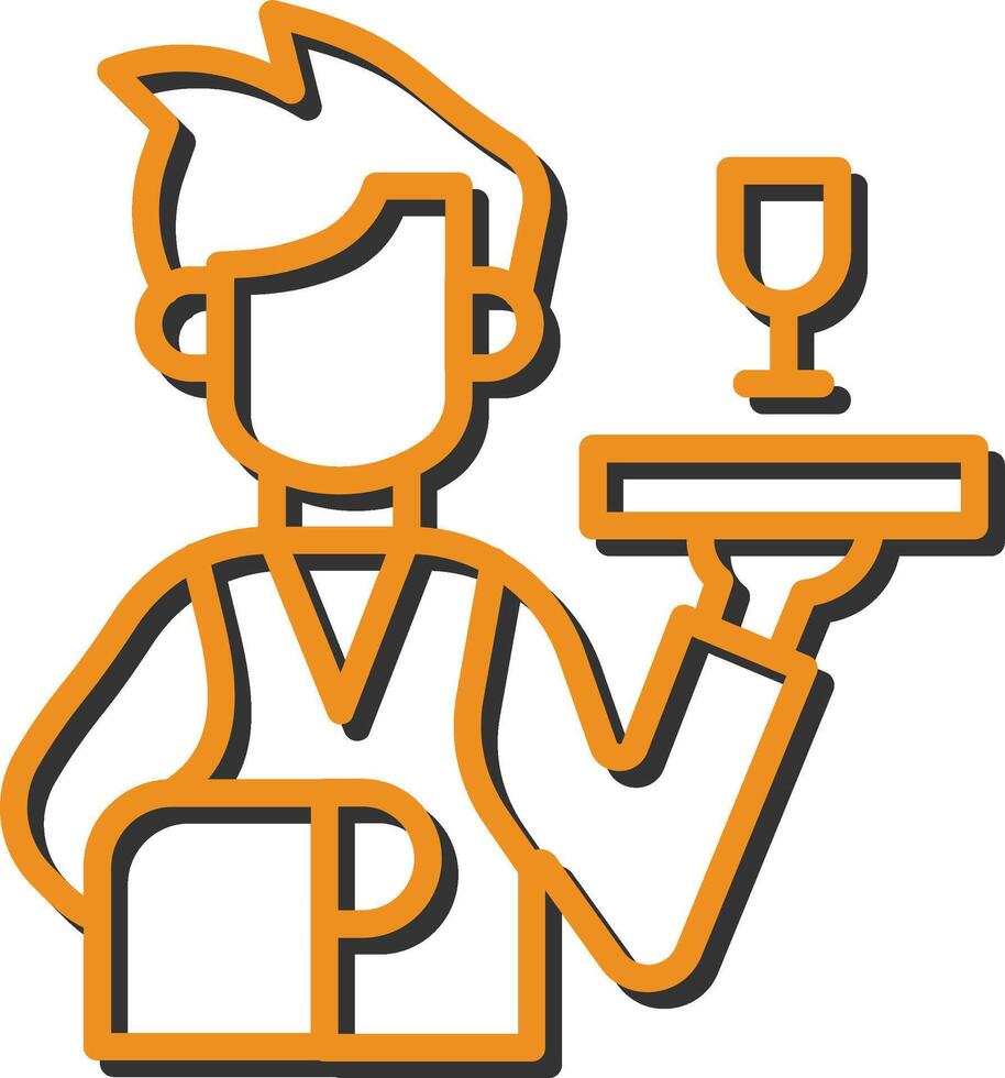 Waiter Vector Icon