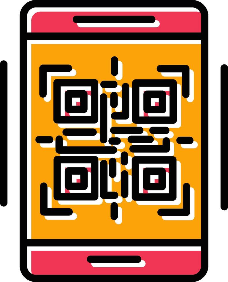 icono de vector de código qr