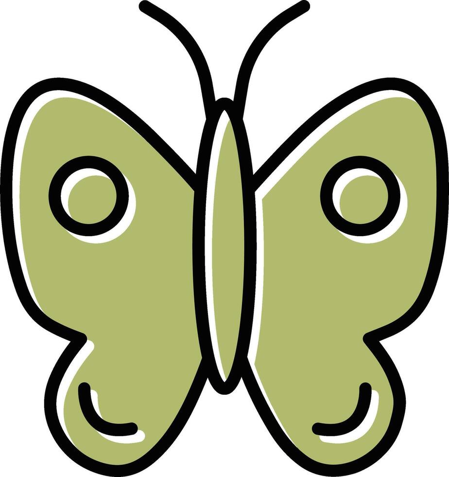 icono de vector de mariposa