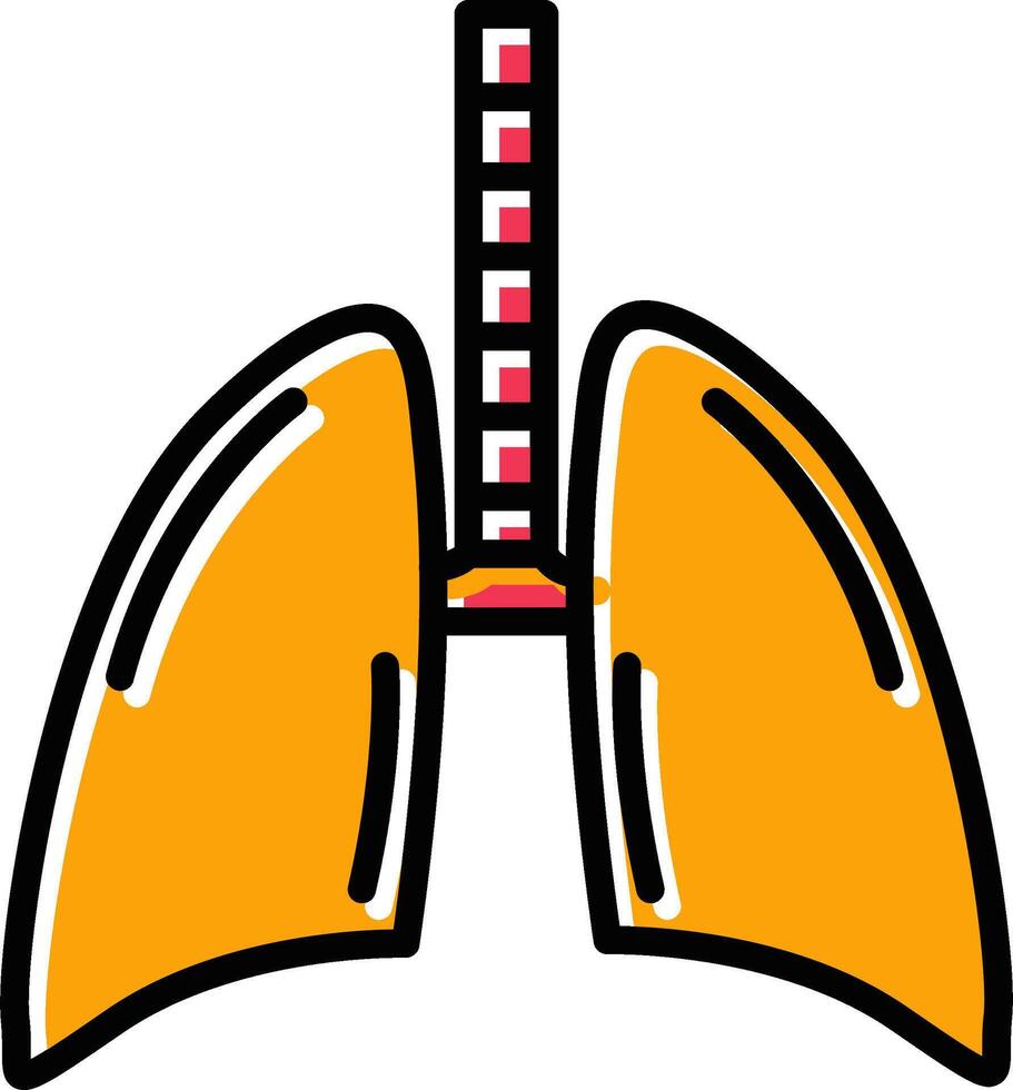 Lungs Vector Icon