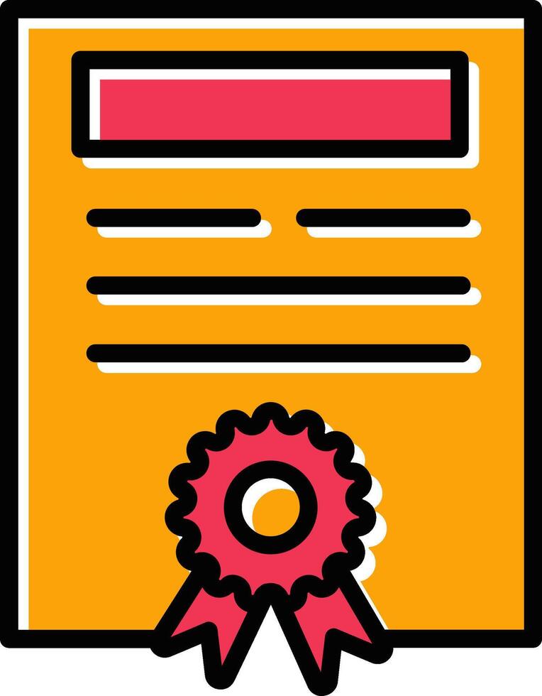 Certificate Vector Icon