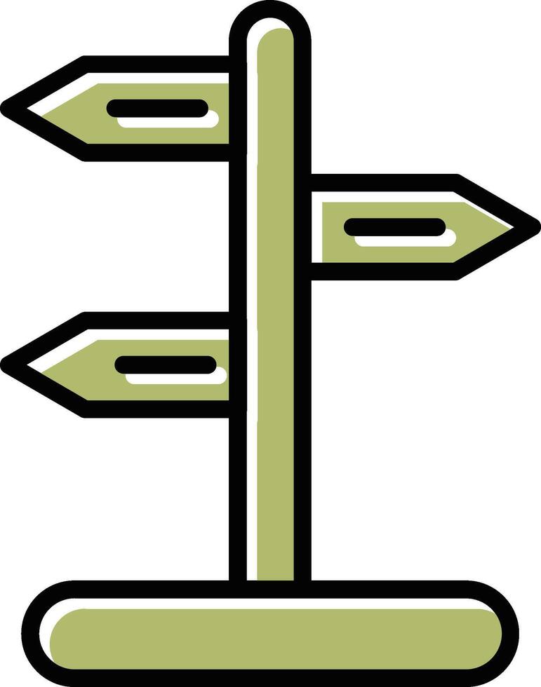 Signpost Vector Icon