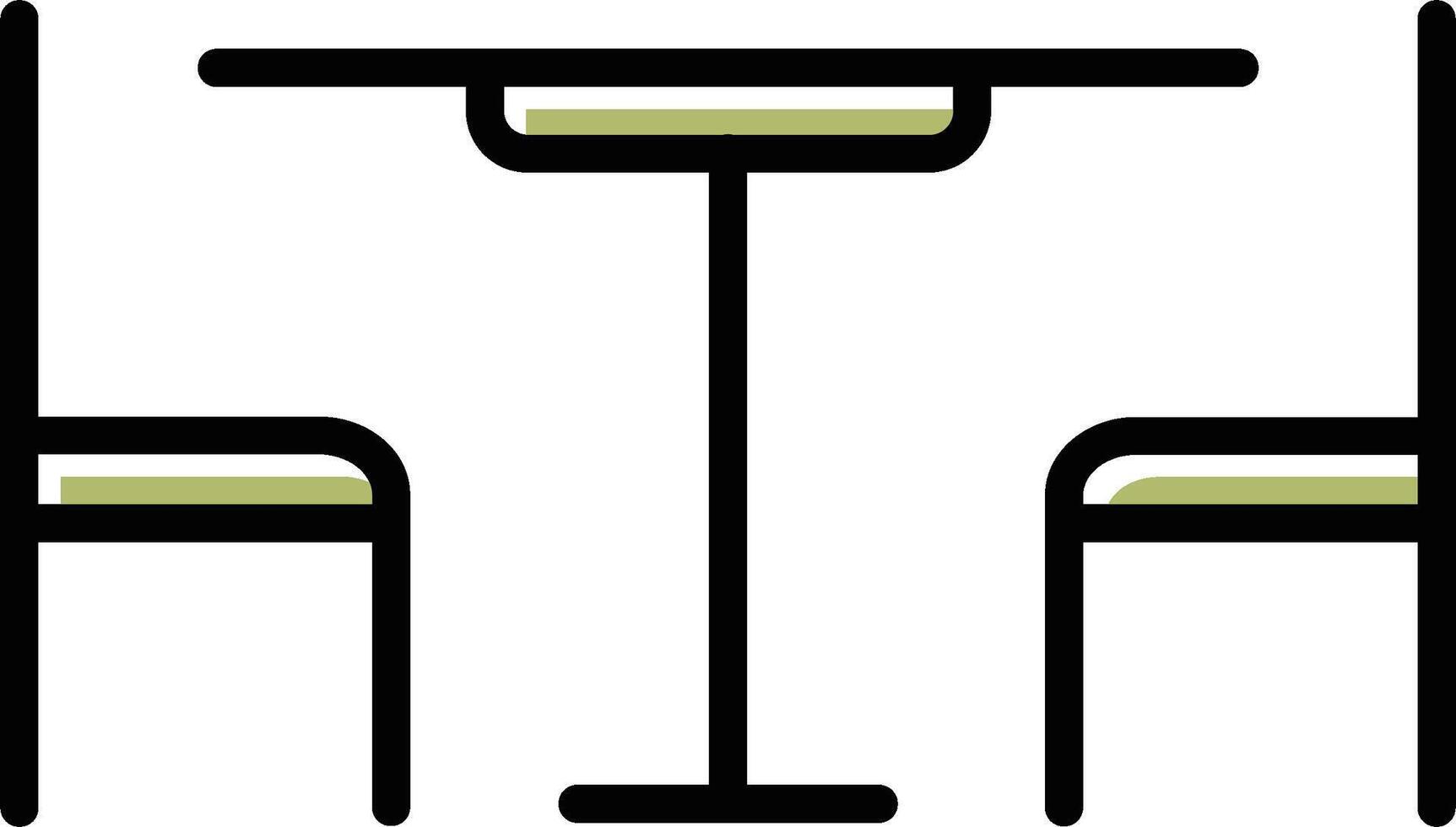 Lunch Table Vector Icon
