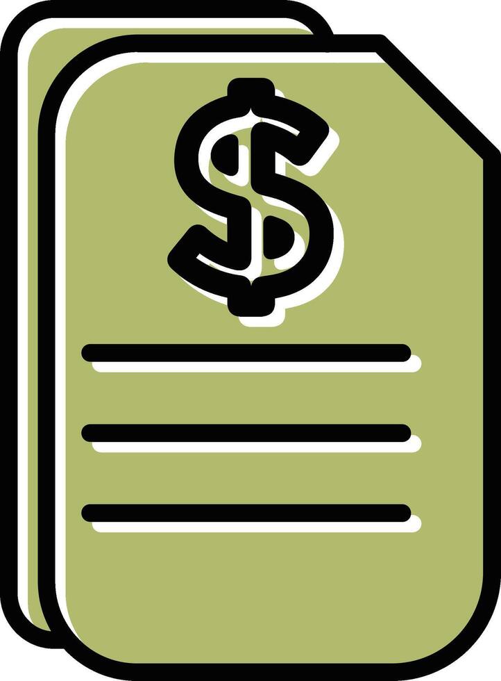 Dollar Document Vector Icon