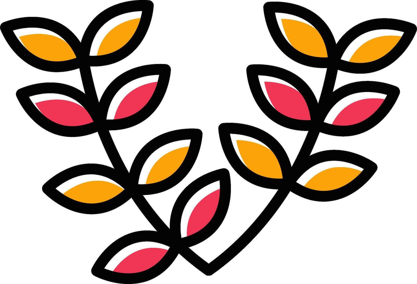 Leaves Wreath Vector Icon