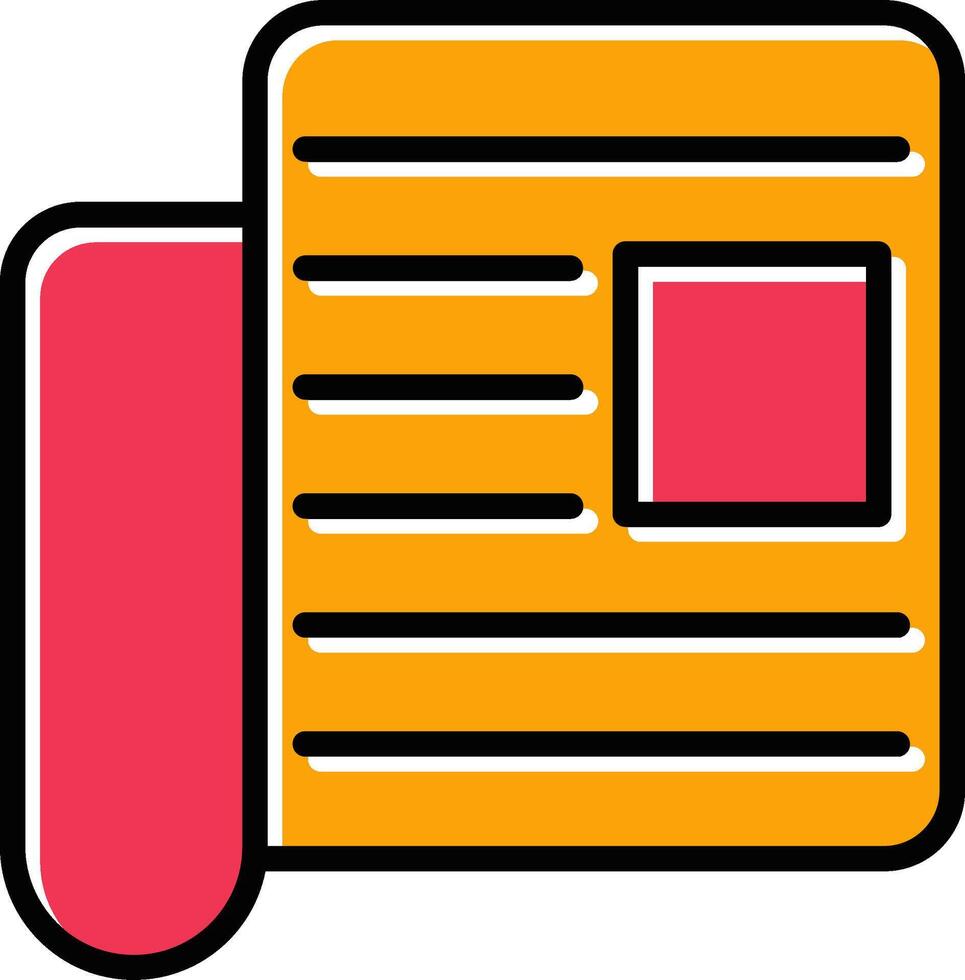 Newspaper Vector Icon