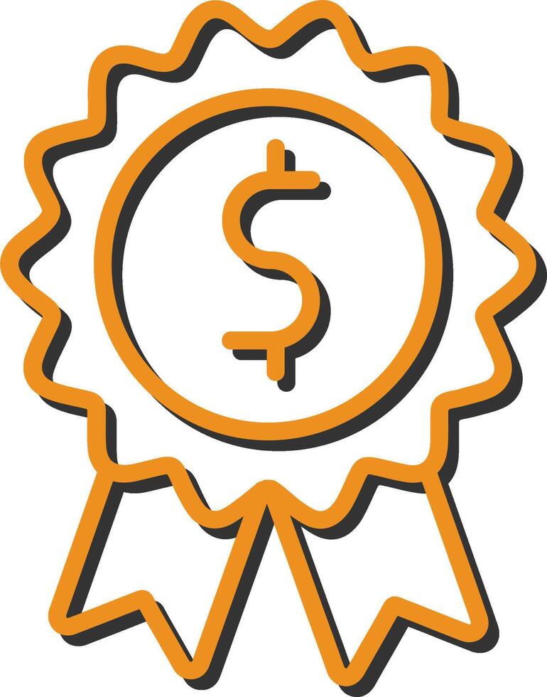 Dollar Badge Vector Icon